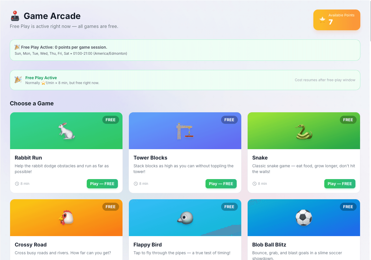 MakerHub student arcade